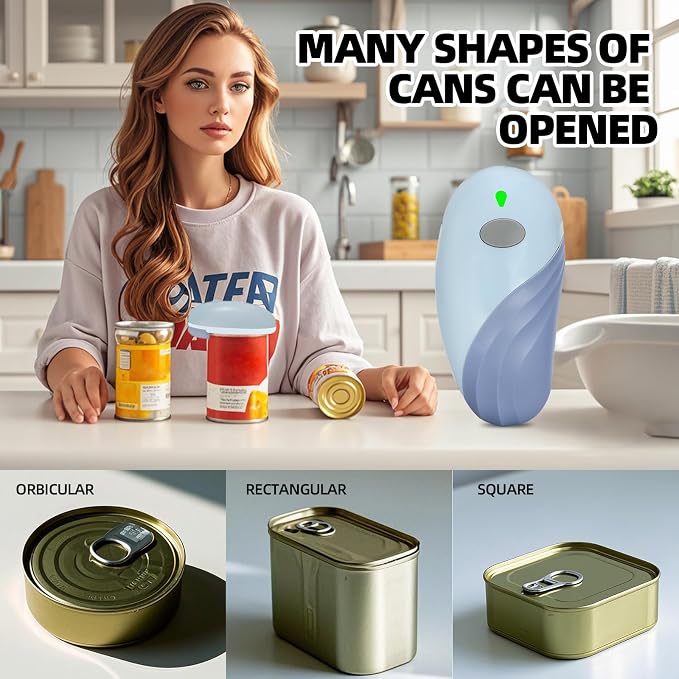 Rechargeable Auto Electric Can OpenerTouch Side Cut Opener Open Your Cans - Image 5