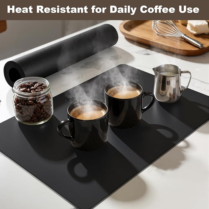 Coffee Mat, Absorbent Dish Drying Mat - Image 5