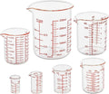 Ackers 7-Piece Glass Measuring Cup Set, Borosilicate Beaker Style Nesting by AckersBORO33