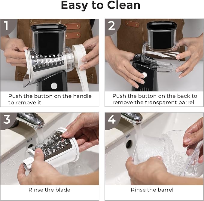 X Home 5-in-1 Rotary Cheese Grater - Image 8