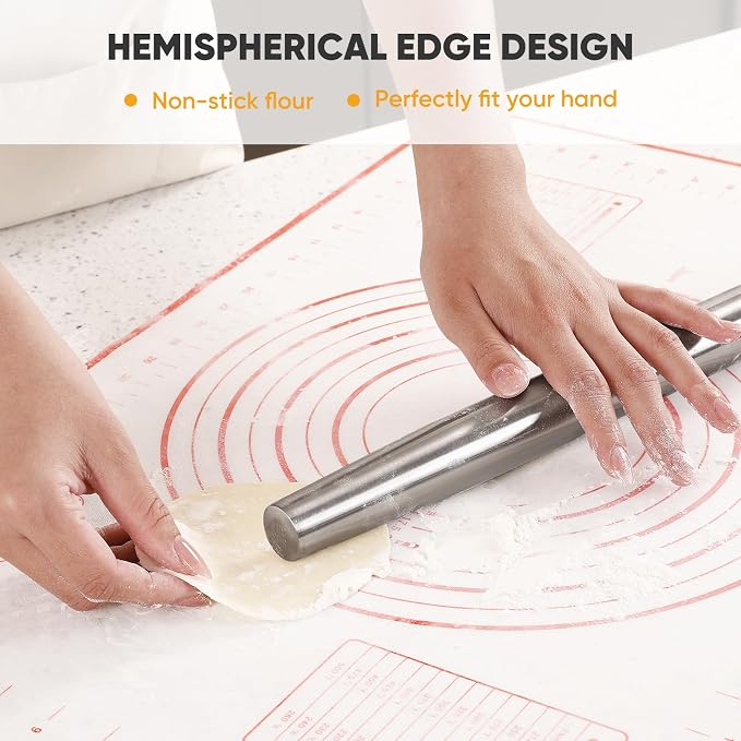 Rolling pin, Smooth Stainless Steel Rolling Pin, Rolling Pin - Image 6