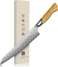 TIVOLI Bread Knife – Damascus VG-10 Serrated Knife by TIVOLI
