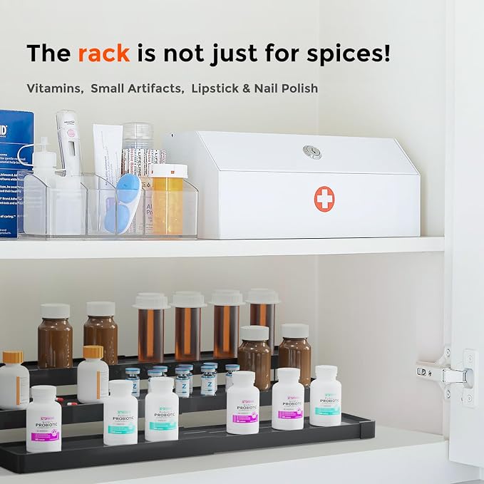 2 Pack Expandable Spice Rack Organizer - Image 9