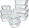 S SALIENT 18 Piece Glass Food Storage Containers by SSALIENT