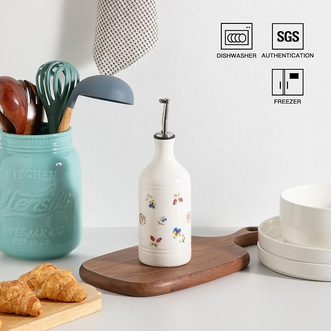 Sweejar Ceramic Olive Oil Dispenser Bottle - Image 4