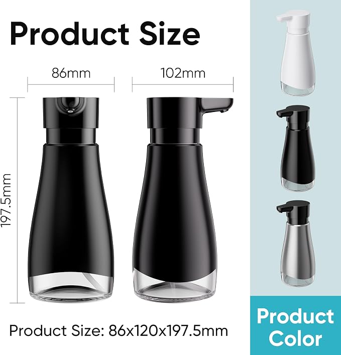 Oasis Creations 500 mL /17fl.oz Stainless Steel Liquid Soap Dispenser - Image 2