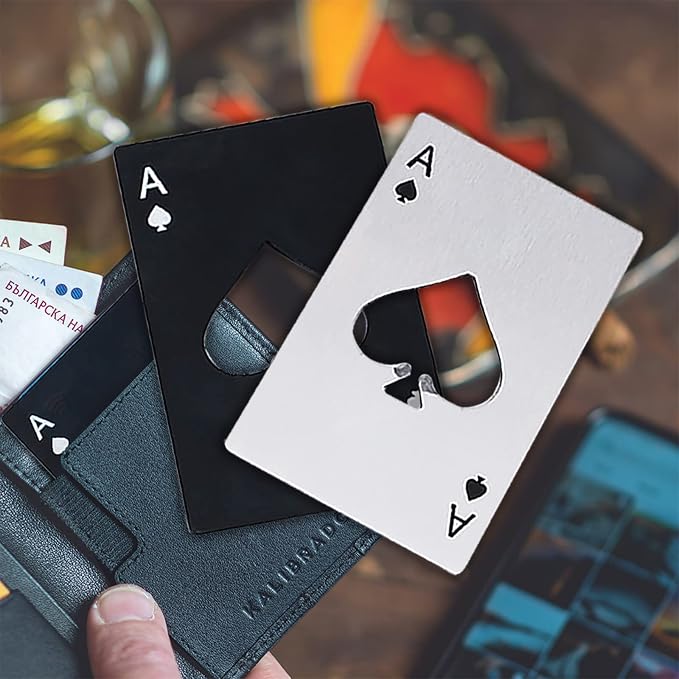 Ace Of Spades Bottle Opener Credit Card Size Pocker Cap Opener Portable - Image 6