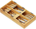 SpaceAid Bamboo Silverware Drawer Organizer by SpaceAid