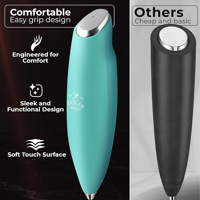Zulay Kitchen Patented Tornado Triple Whisk Milk Frother - Image 4