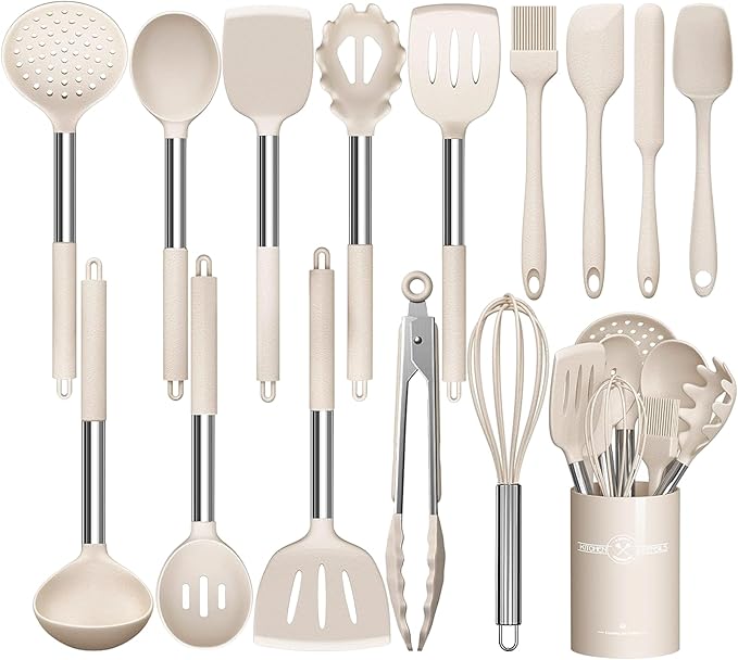 Stainless Steel Kitchen Cooking Utensil Set, Umite Chef 15 pcs Utensils by UmiteChef