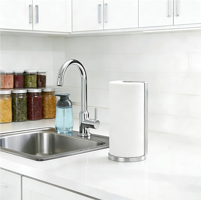 ZUNTO Paper Towel Holder for Countertop, Freestanding Kitchen Paper Towel - Image 5