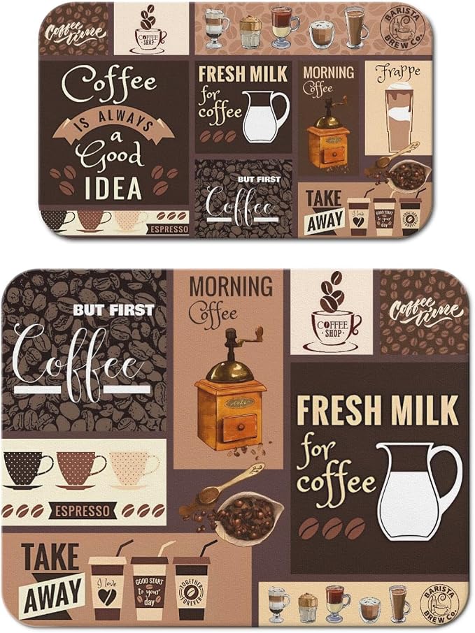 Dish Drying Mat for Kitchen Counter 2 Pack by Unknown