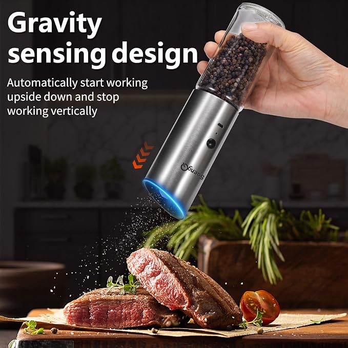 Electric Salt and Pepper Grinder Set - Image 4