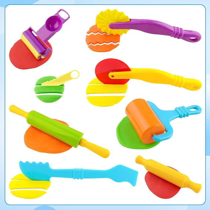 Dough Tools Set for Kids 20 PCS Dough Play Tools - Image 4