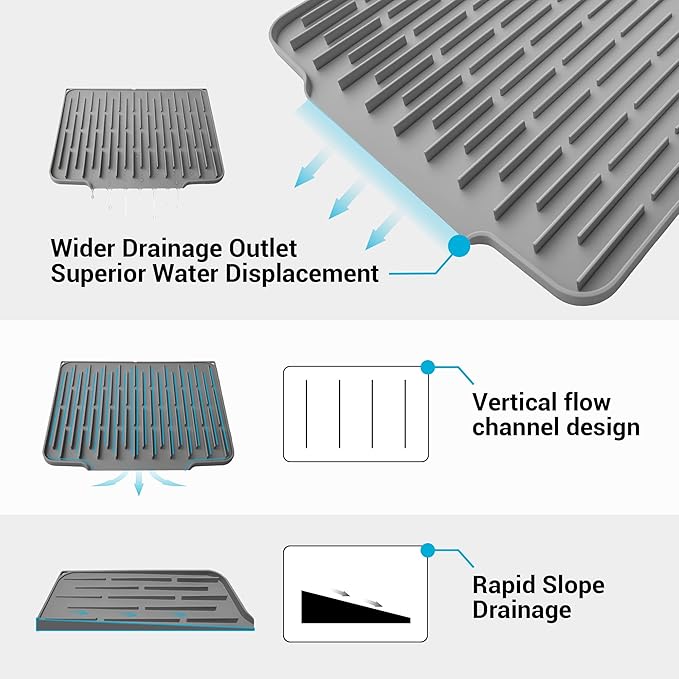 Foldable Silicone Dish Drying Mat - Image 3