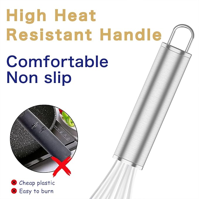 OYV White Silicone Whisk, Professional Whisks - Image 5