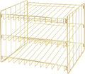 Kitchen Details 3 Tier Can Storage Organizer Rack in Gold by KitchenDetails