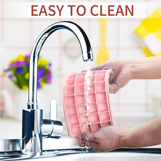 Silicone Ice Cube Tray with Leak-Proof Lid & Storage Bin - Image 8