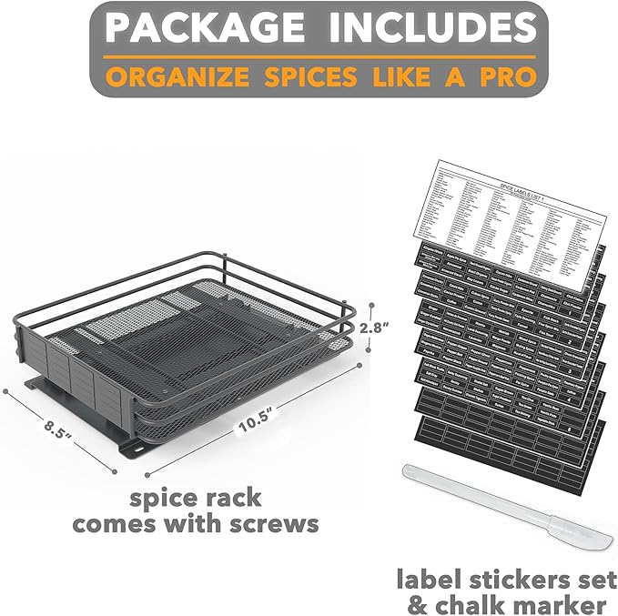 SpaceAid Pull Out Spice Rack Organizer - Image 6