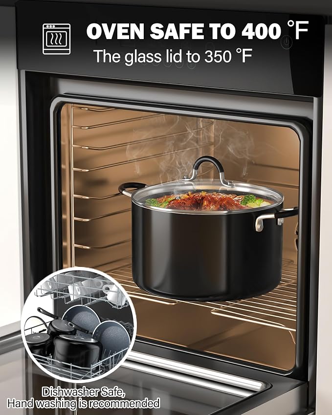 Cook N Home Pots and Pans Nonstick Kitchen Cookware Sets include Saucepan - Image 7