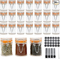 1.7 oz Mini Glass Spice Bottles, 24 Pack Small Glass Jars by Homelike+Style