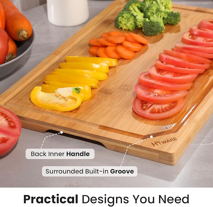 Hiware Extra Large Bamboo Cutting Board - Image 5