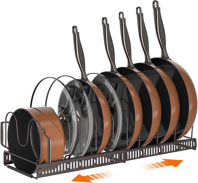 MUDEELA Pots and Pans Organizer Rack by MUDEELA