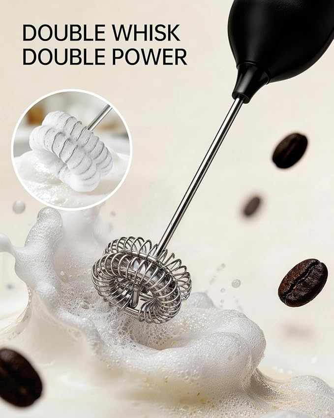 CIRCLE JOY Electric Rechargeable Milk Frother Handheld - Image 4