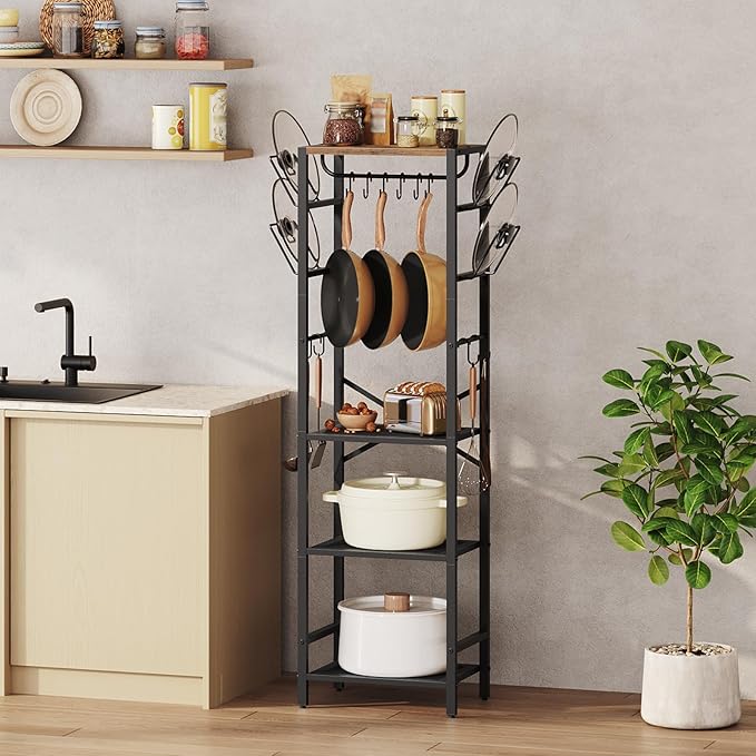 MAHANCRIS 4-Tier Pot Rack, Pots and Pans Organizer - Image 6