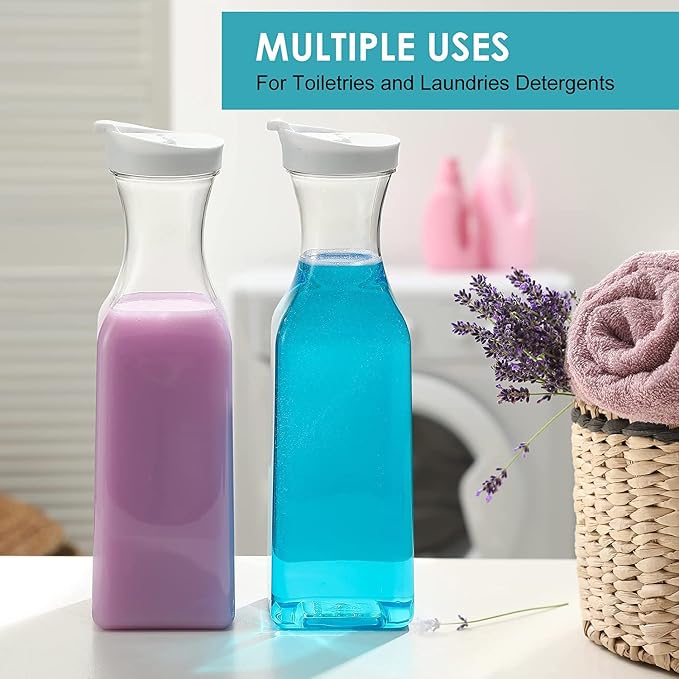 Plastic 8 PACK Large 50 Oz Water Carafe - Image 7