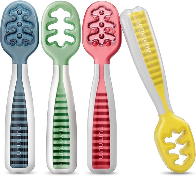 NumNum Baby Spoons Set, Baby Essentials Pre-Spoon GOOtensils by NumNum
