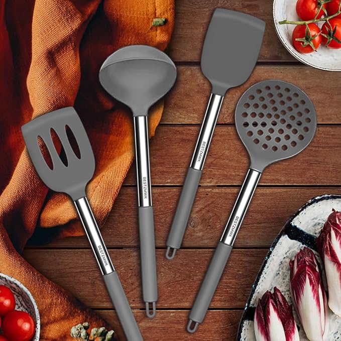 Kitchen Utensils Set-Silicone Cooking Utensils-32pcs Non-Stick Silicone Cooking - Image 4