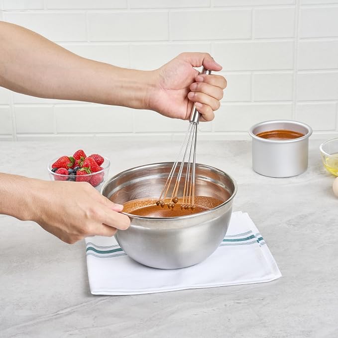 Restaurantware 10.5 in Stainless Steel Ball Whisk - Image 5