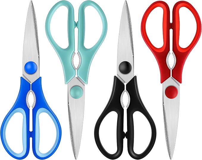 Kitchen Shears, Heavy Duty Cooking Scissors, Dishwasher Safe, Stainless Steel - Image 8