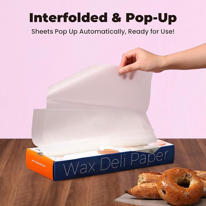 Fit Meal Prep 15 x 10.75" Wax Paper Sheets - Image 3