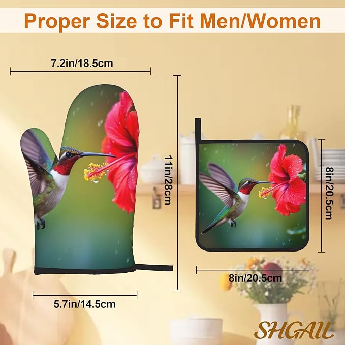 Oven Mitts and Hot Pads Set - Image 3