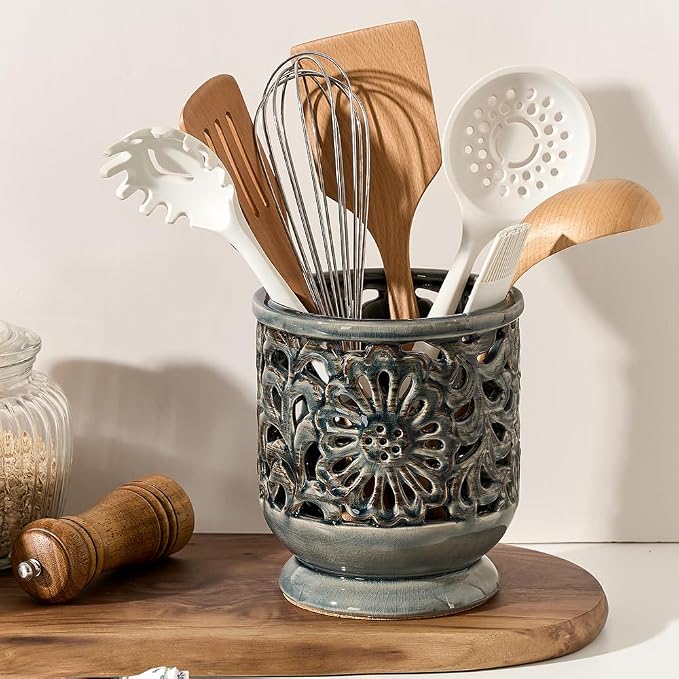Farmhouse Kitchen Utensil Holder - Image 4