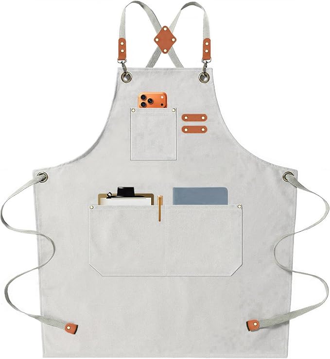 AFUN Chef Aprons for Men Women by BringYouaFun