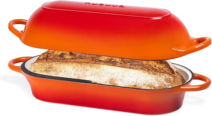 Enamelled Cast Iron Bread Loaf Pot – Dutch Oven by Nuovva
