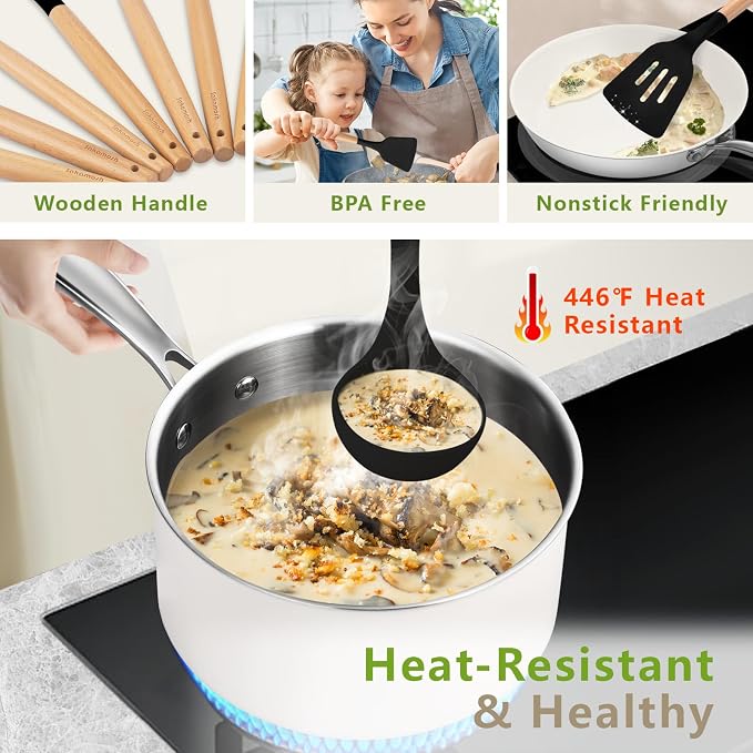 SAKAMOSH Silicone Cooking Utensils Set - Image 5