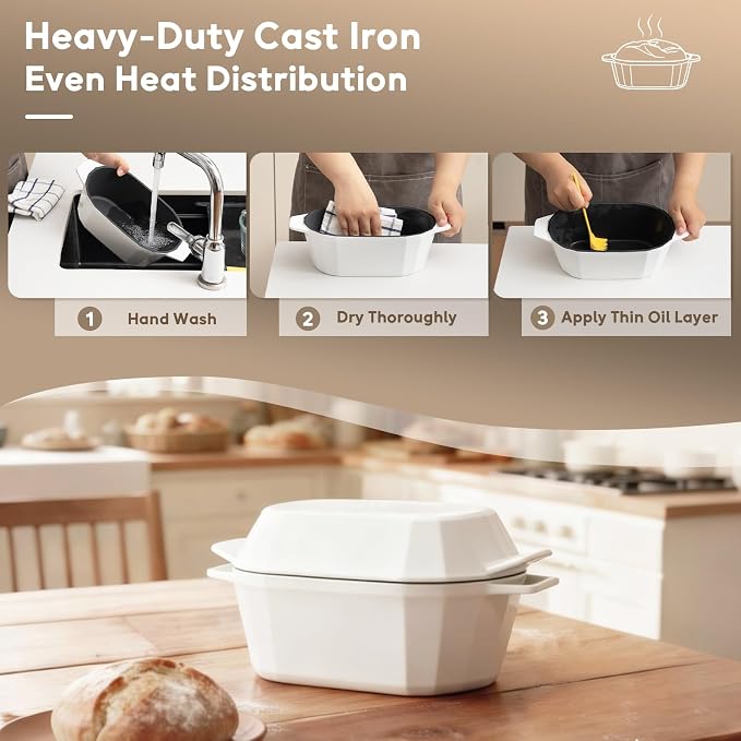 Enameled Cast Iron Sourdough Bread Oven – Dutch Oven - Image 4