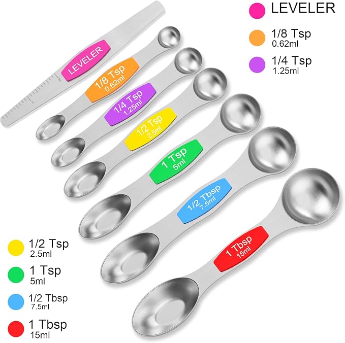 Magnetic Measuring Spoons Set - Image 2