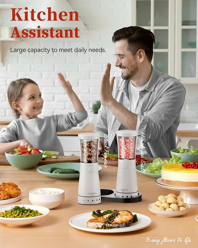 Electric Salt and Pepper Grinder Set - Image 8