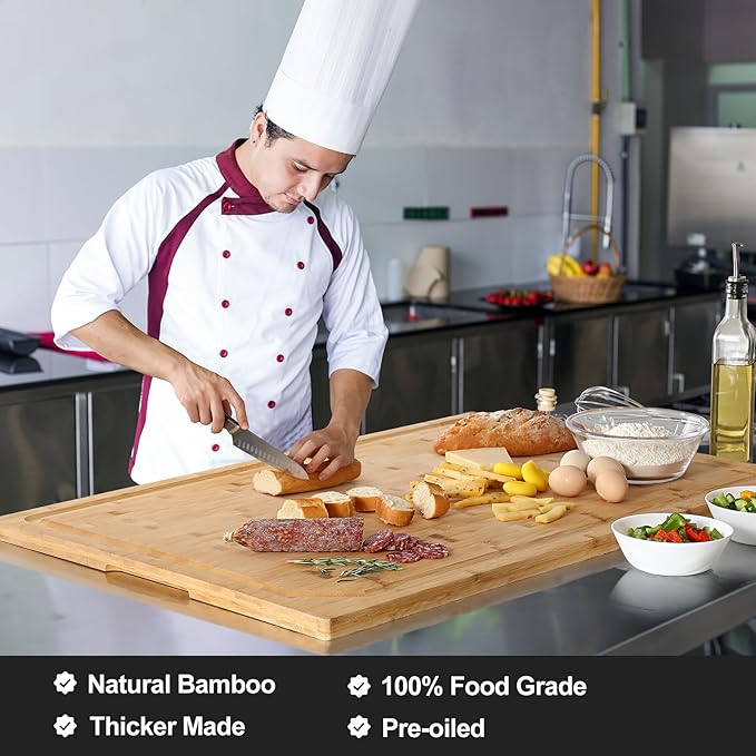 36 x 24 Extra Large Bamboo Cutting Board - Image 3