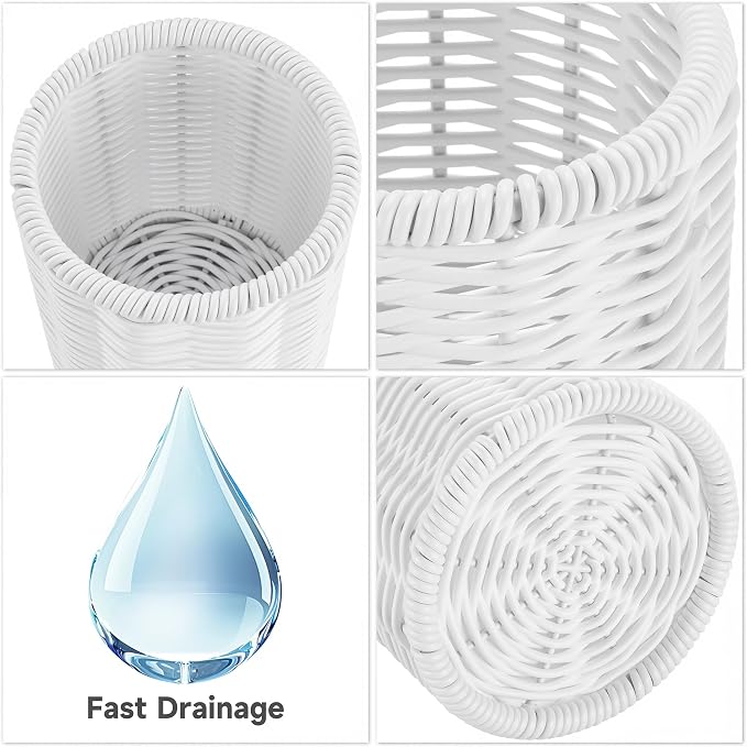 Rattan Jars, Car Storage Box, 4.13" x 4.92" Bathroom Essentials Accessories - Image 7