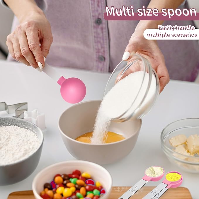 Measuring Cups Set Measuring Spoons Set, Nesting Measure Cups - Image 7