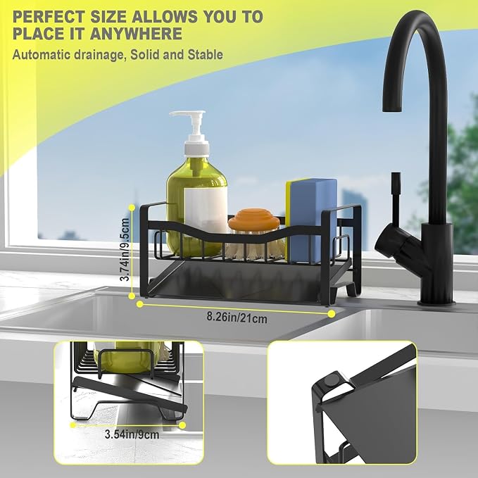 Maifan Stainless Steel Kitchen Sink Caddy Organizer - Image 5