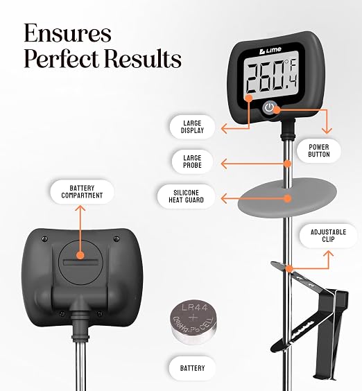Digital Candy Thermometer with Pot Clip, Instant Read Kitchen Thermometer - Image 9