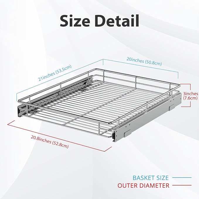 ZOINLIY Pull Out Cabinet Organizer, Versatile Slide Out Kitchen Organizers and - Image 4