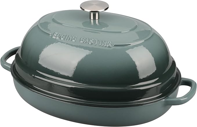EDGING CASTING Enameled Oval Cast Iron Dutch Oven Pot - Image 5